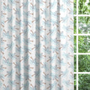 Backout lined children's bedroom and nursery curtains, bunny rabbits, setting sail, paper boats. 
