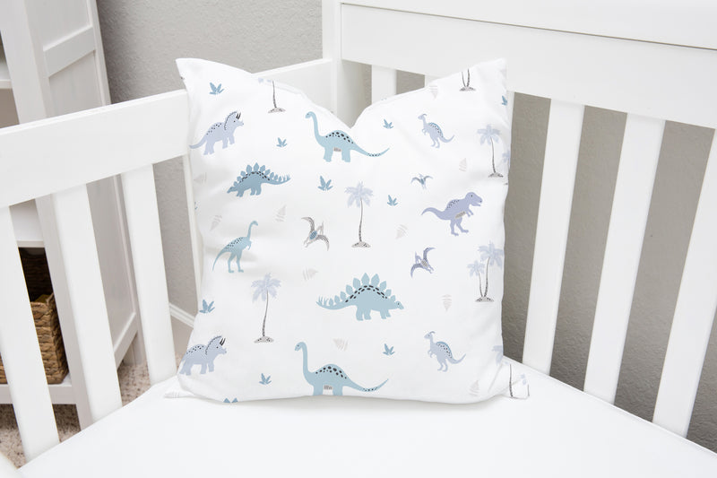 Blue dinosaur children's bedroom and nursery cushion