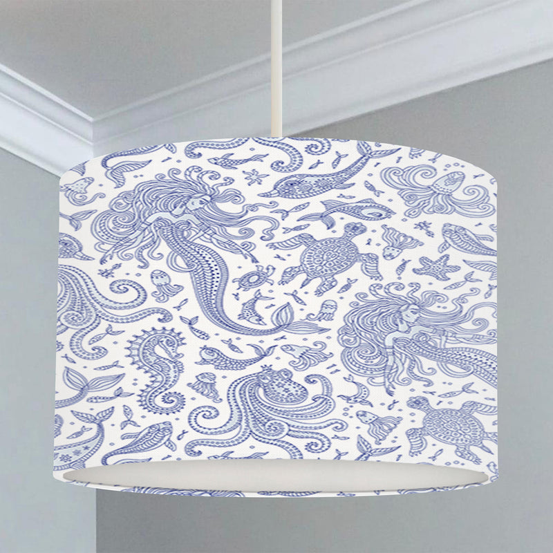 Mermaid Under The Sea Lampshade freeshipping - Big Little Bedrooms