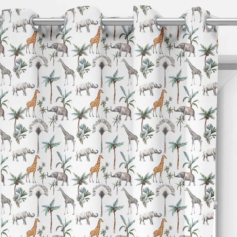 Safari animals curtains freeshipping - Big Little Bedrooms