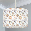 Boho woodland animals children's bedroom and nursery ceiling lampshade