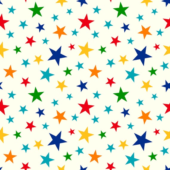 Colourful stars children's bedroom and nursery decor. Big Little Bedrooms. Free Shipping. 