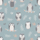 Owl print, children's bedroom and nursery décor, green. Big Little Bedrooms. Free Shipping. 