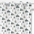 Mountain and Fir Tree curtains freeshipping - Big Little Bedrooms