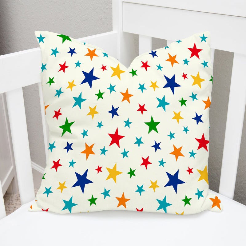 Multi Coloured Star Cushion Cover