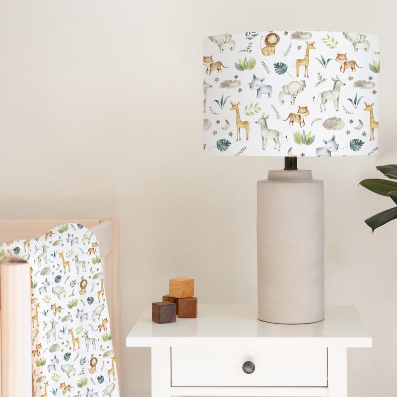 Safari Baby Animals Lampshade freeshipping - Big Little Bedrooms