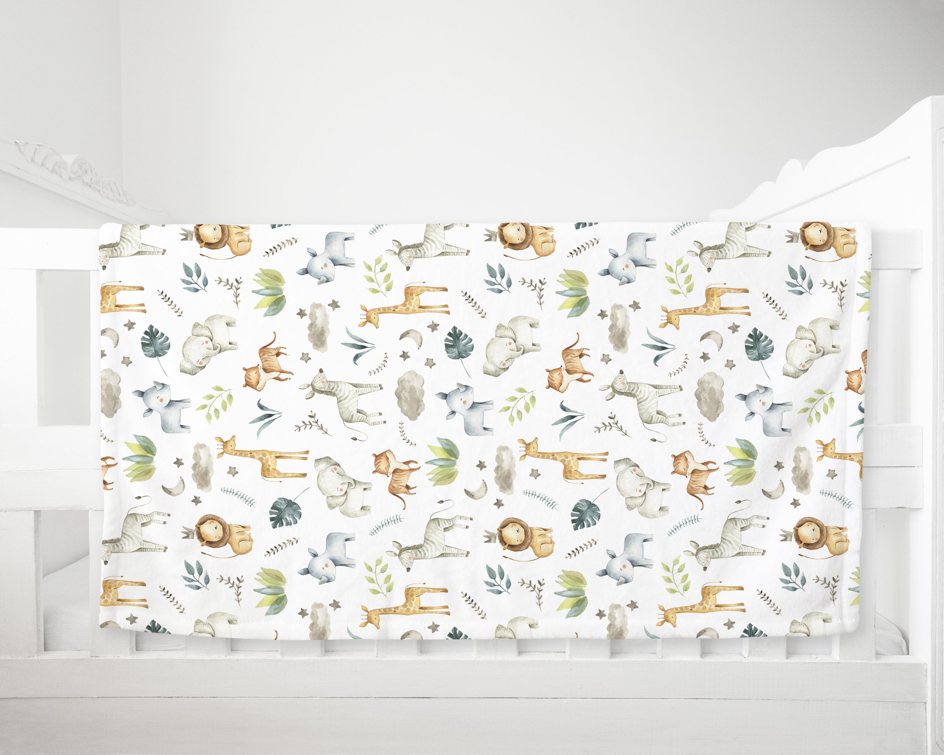 Safari Baby Animals Fleece Blanket freeshipping - Big Little Bedrooms