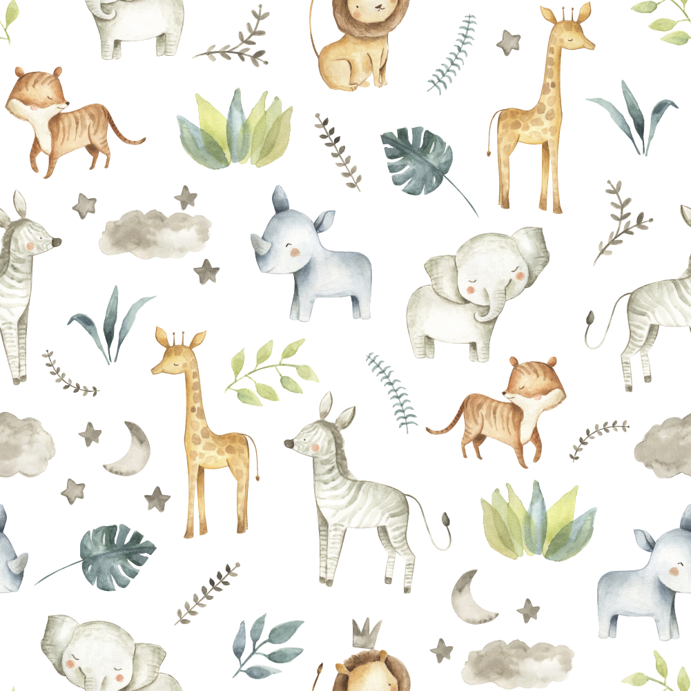 Safari Baby Animals Fleece Blanket freeshipping - Big Little Bedrooms