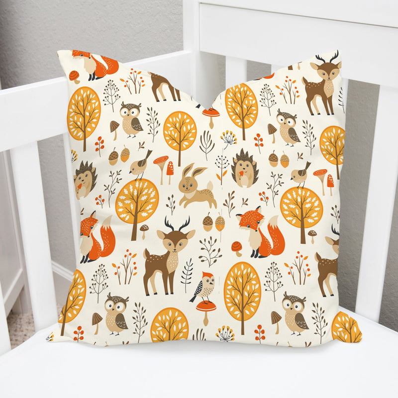 Woodland Creatures Cushion Cover